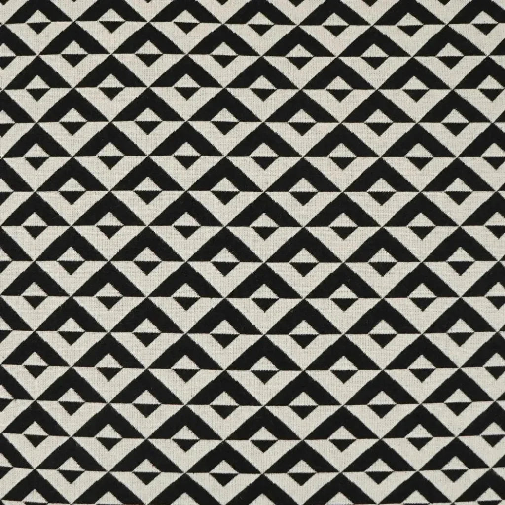 Double Diamond Black Large Throw Pillow Insert - LOOMLAN - D.V. Kap - Throw Pillows