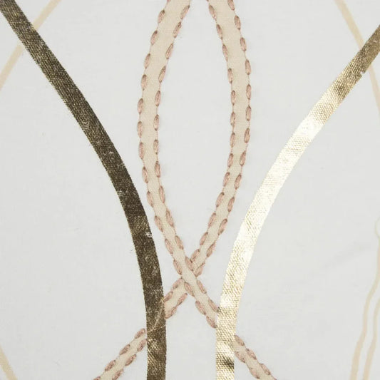 Dru White & Gold Throw Pillow Down Insert - LOOMLAN - LOOMLAN - Throw Pillows