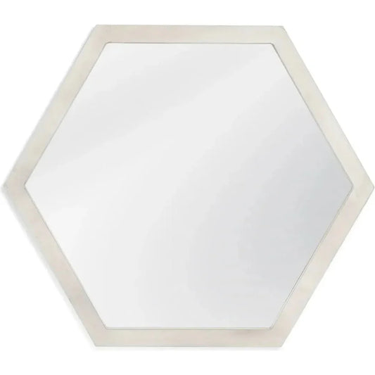 Dunn Hexagonal Wooden Frame Wall Mirror -- view 2