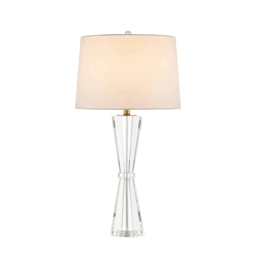 Duveen Optic Crystal Design Table Lamp - LOOMLAN - Currey & Co - Table Lamps