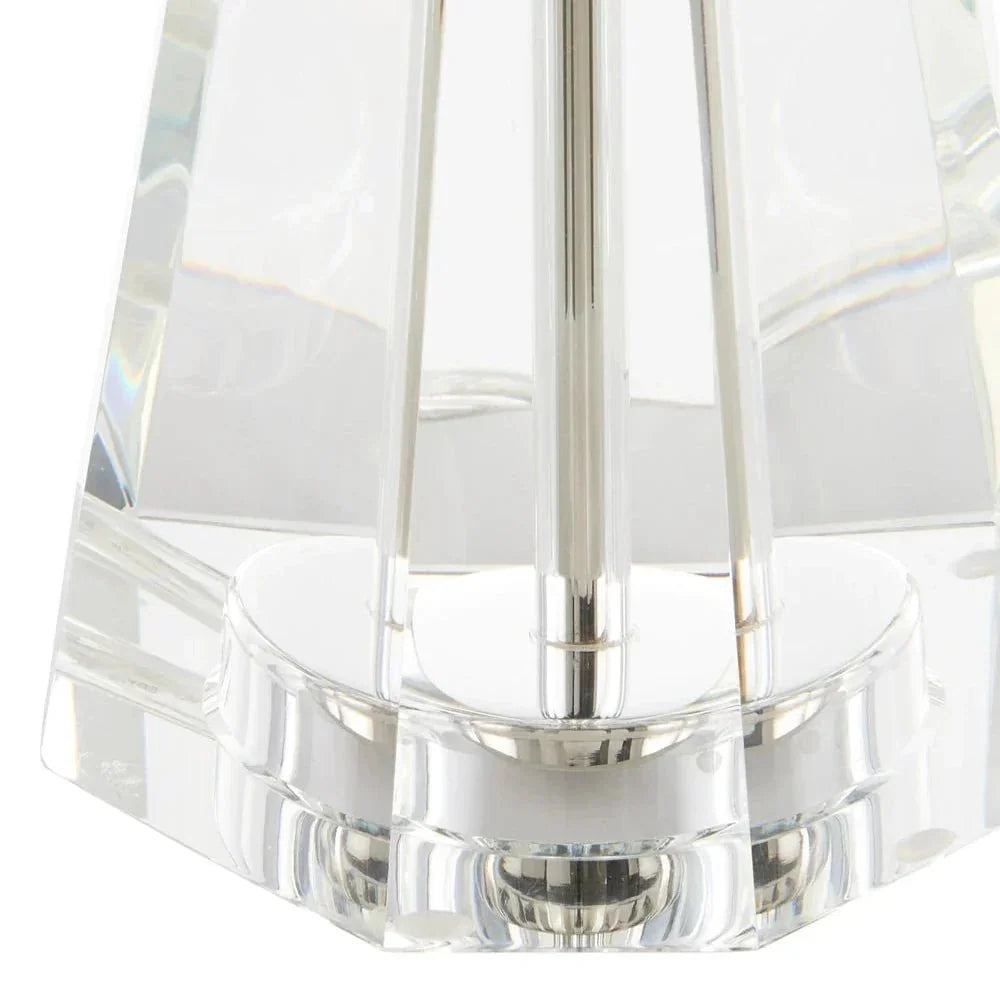 Duveen Optic Crystal Design Table Lamp - LOOMLAN - Currey & Co - Table Lamps