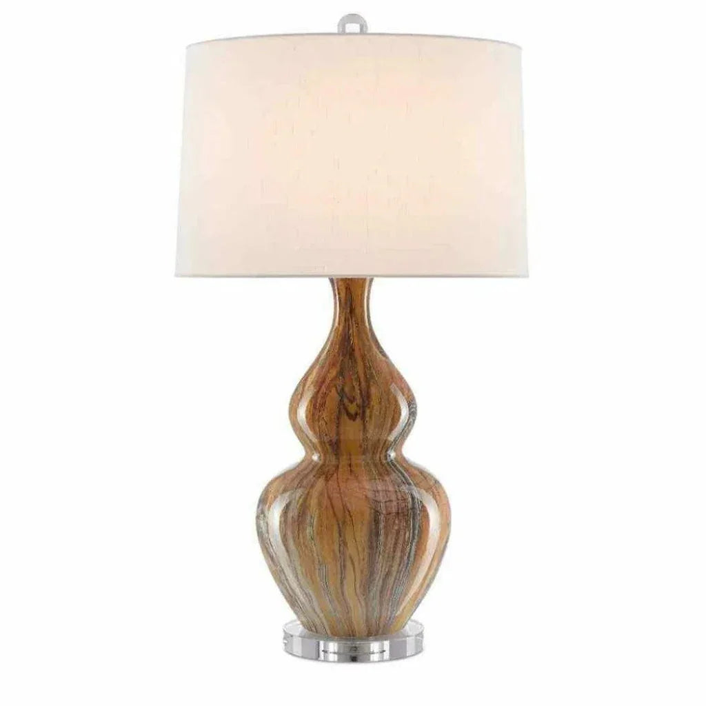 Earth Brown Kolor Brown Table Lamp - LOOMLAN - Currey & Co - Table Lamps