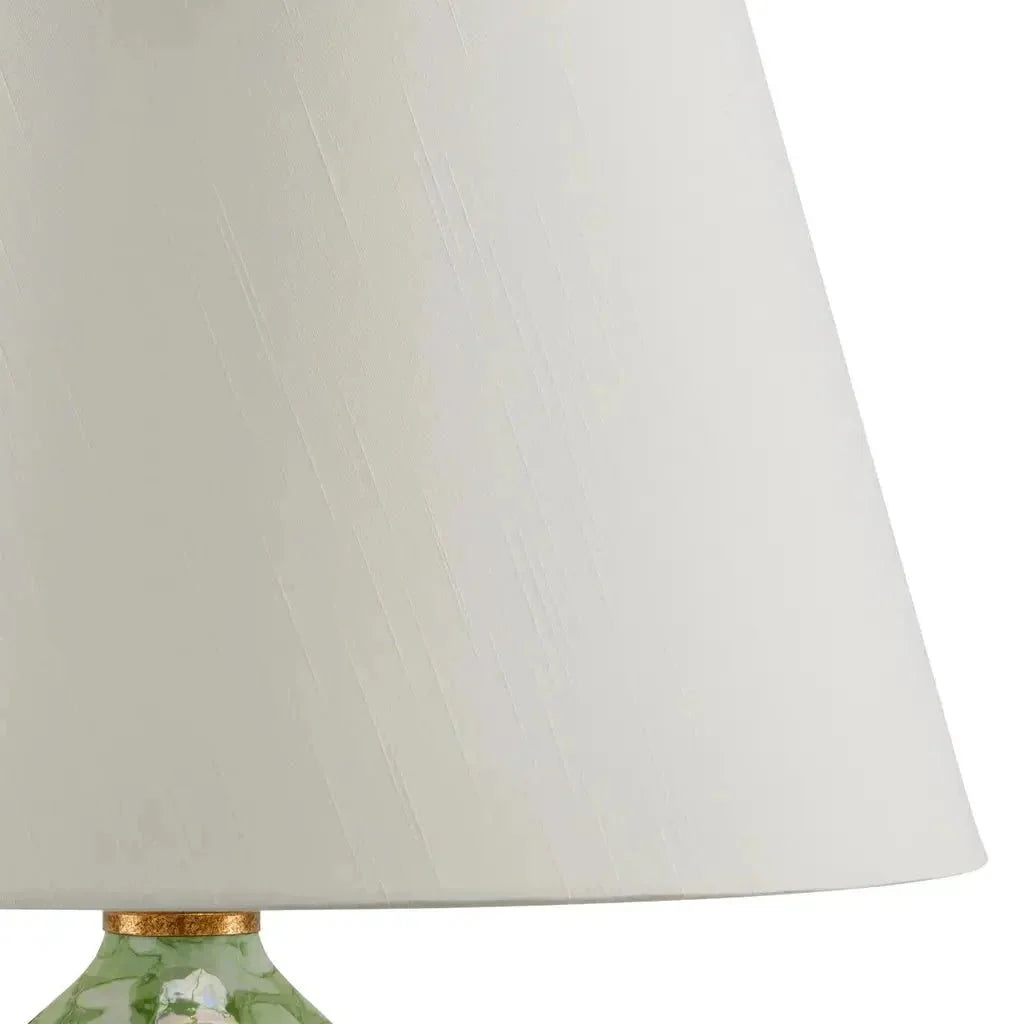 Eau De Nil Green Textured Table Lamp - LOOMLAN - Currey & Co - Table Lamps