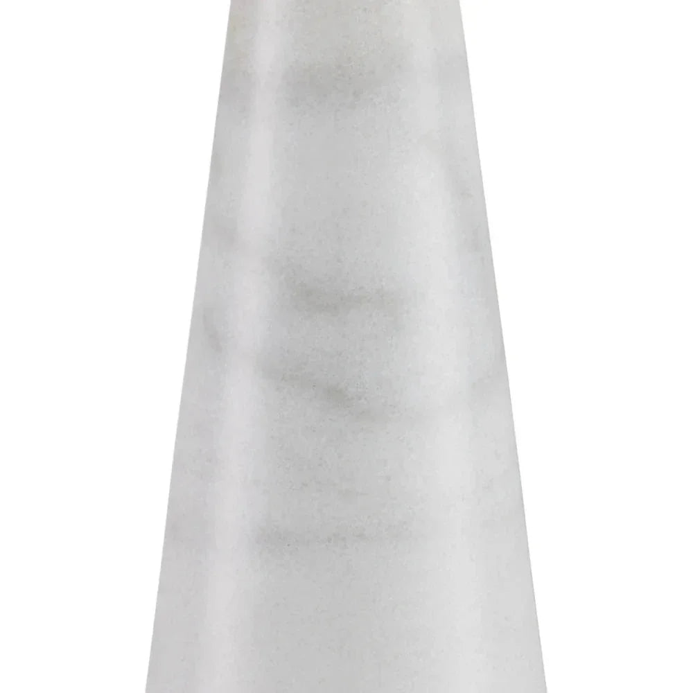 Edelmar White Marble & Crystal Table Lamp - LOOMLAN - Currey & Co - Table Lamps