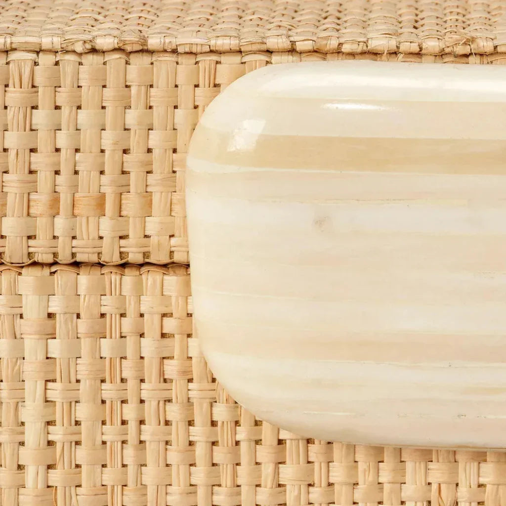 Eden Raffia Decorative Box - LOOMLAN - Jamie Young - Boxes & Bowls