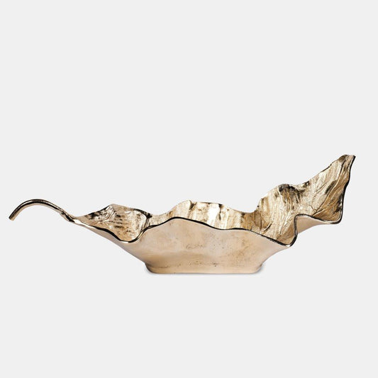 Eliana Aluminum Leaf Platter