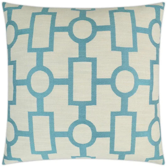 Ellington Turquoise Blue Throw Pillow Insert - LOOMLAN - D.V. Kap - Throw Pillows