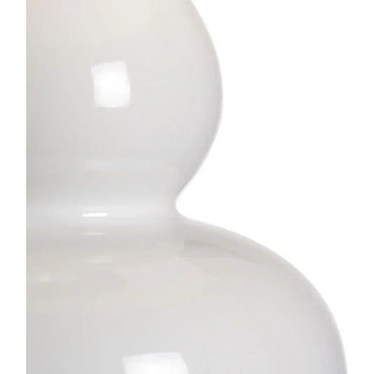 Ellis Ceramic Made White Table Lamp - LOOMLAN - Wildwood - Table Lamps