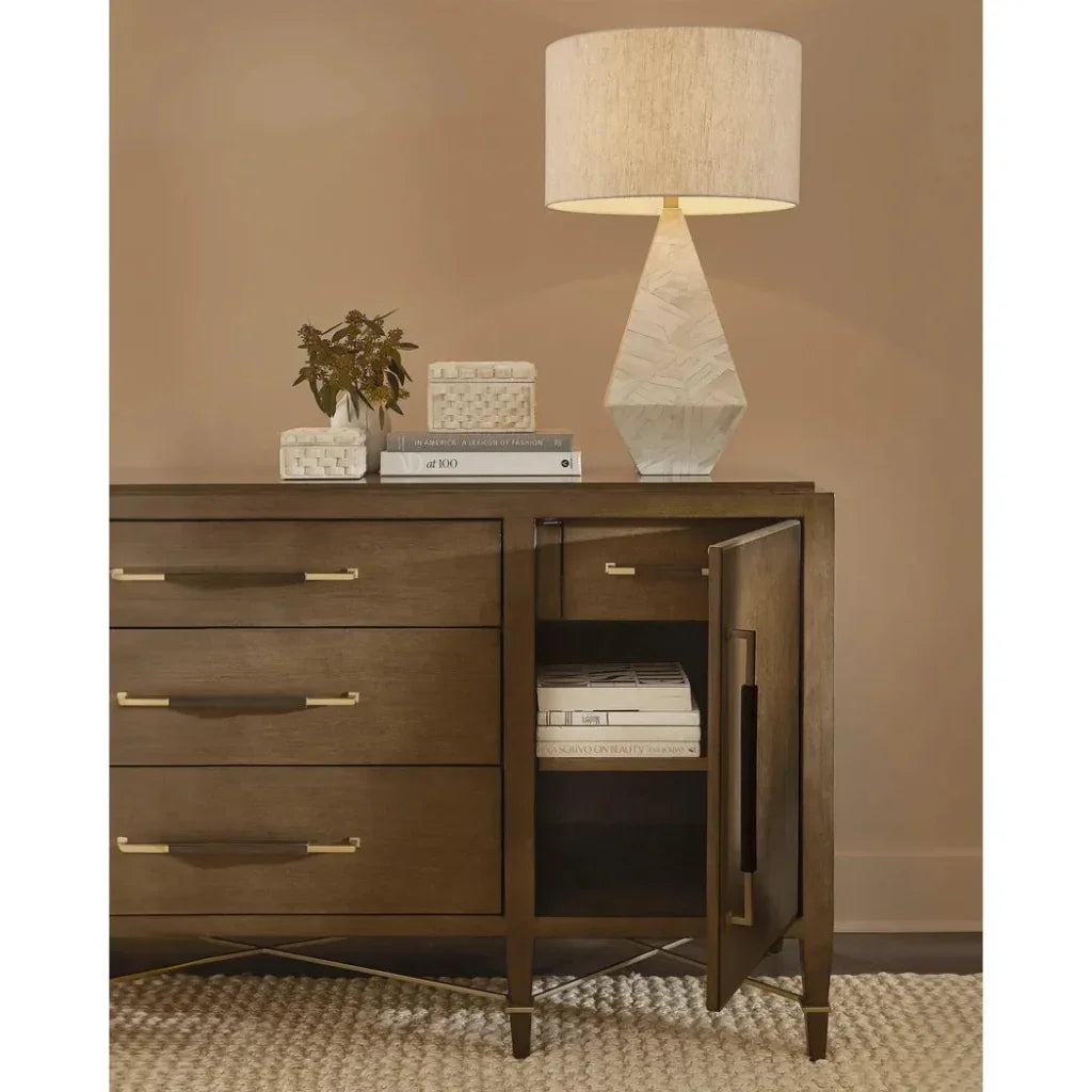Elysium White Table Lamp - LOOMLAN - Currey & Co - Table Lamps