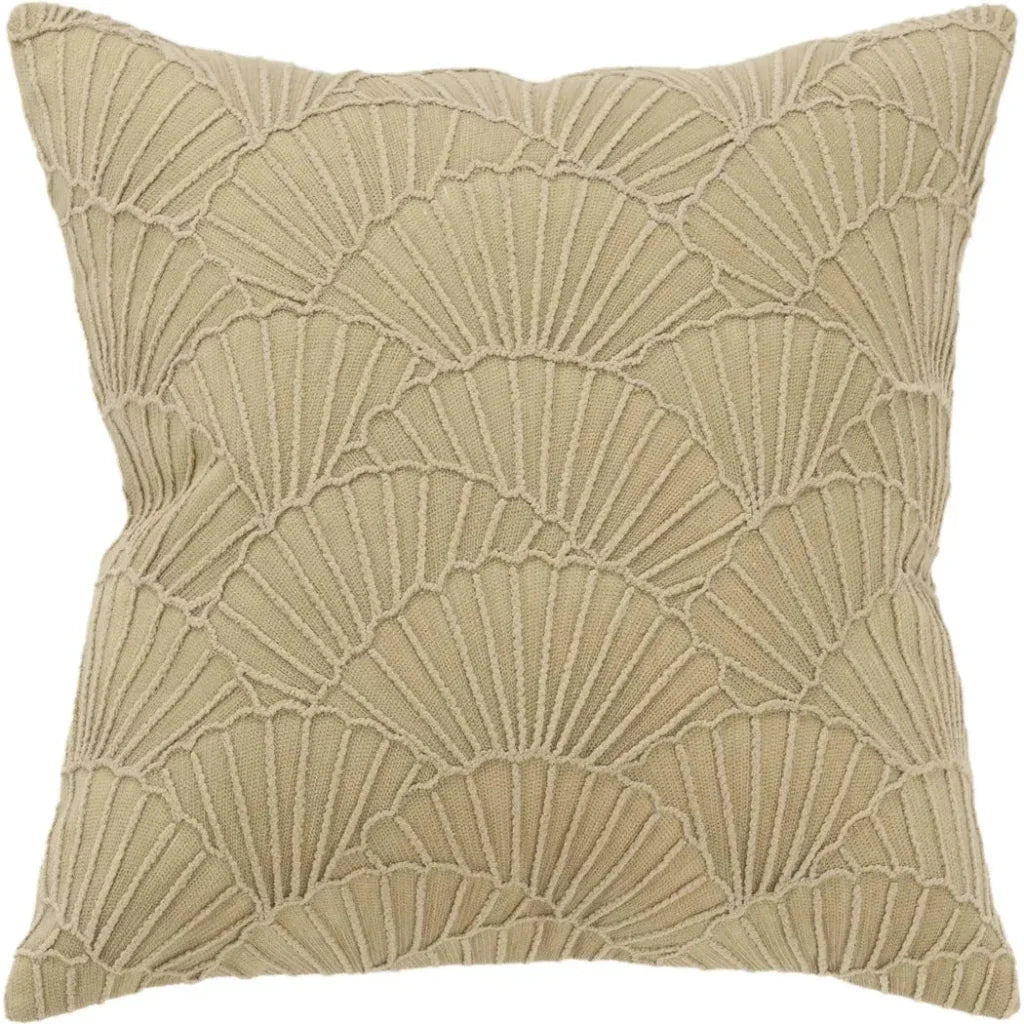 LOOMLAN Embroidered Coastal Decor Throw Pillow For Sofa