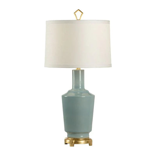 Emma Glazed Ceramic Made Table Lamp - LOOMLAN - Wildwood - Table Lamps