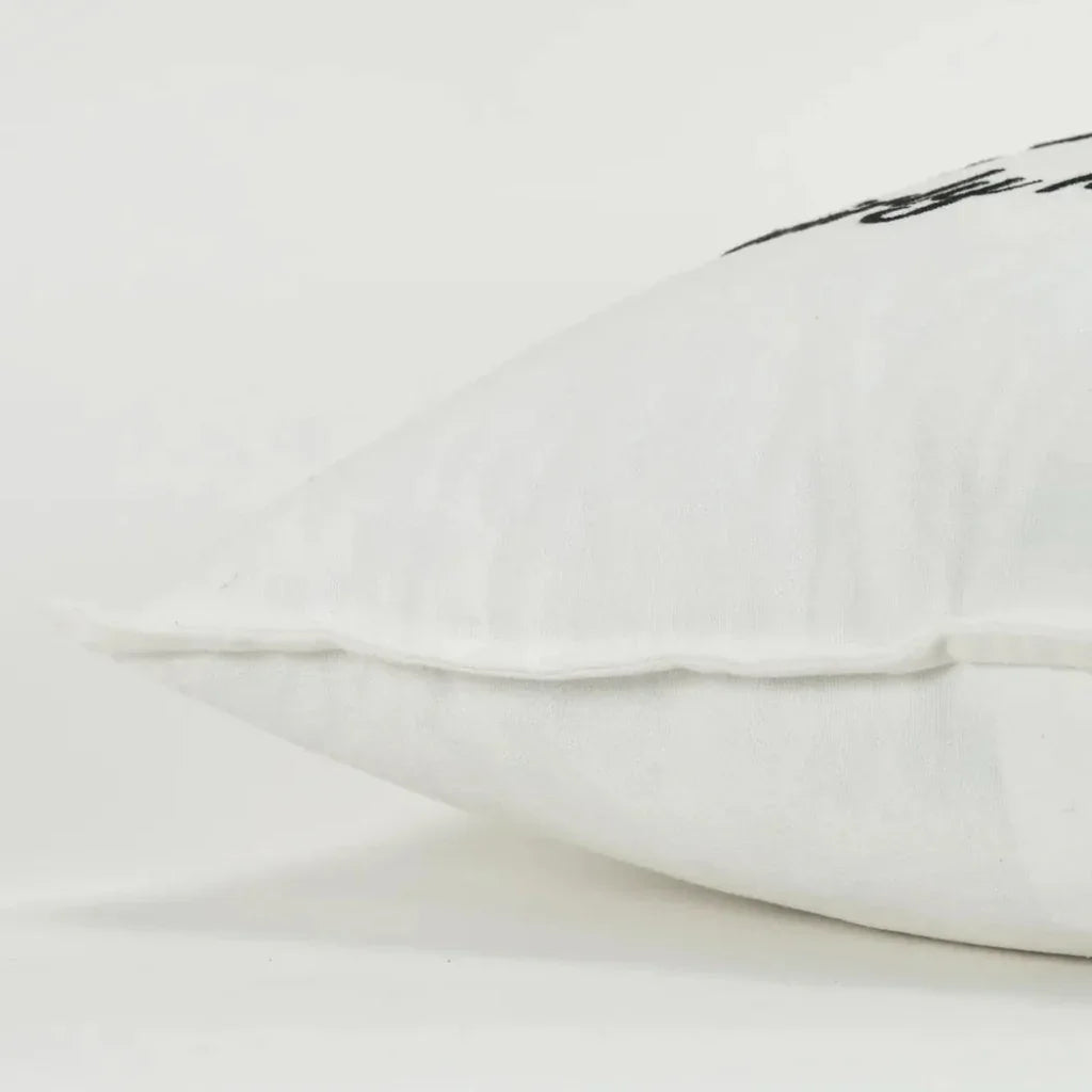 LOOMLAN Emma White Throw Pillow With Down Insert