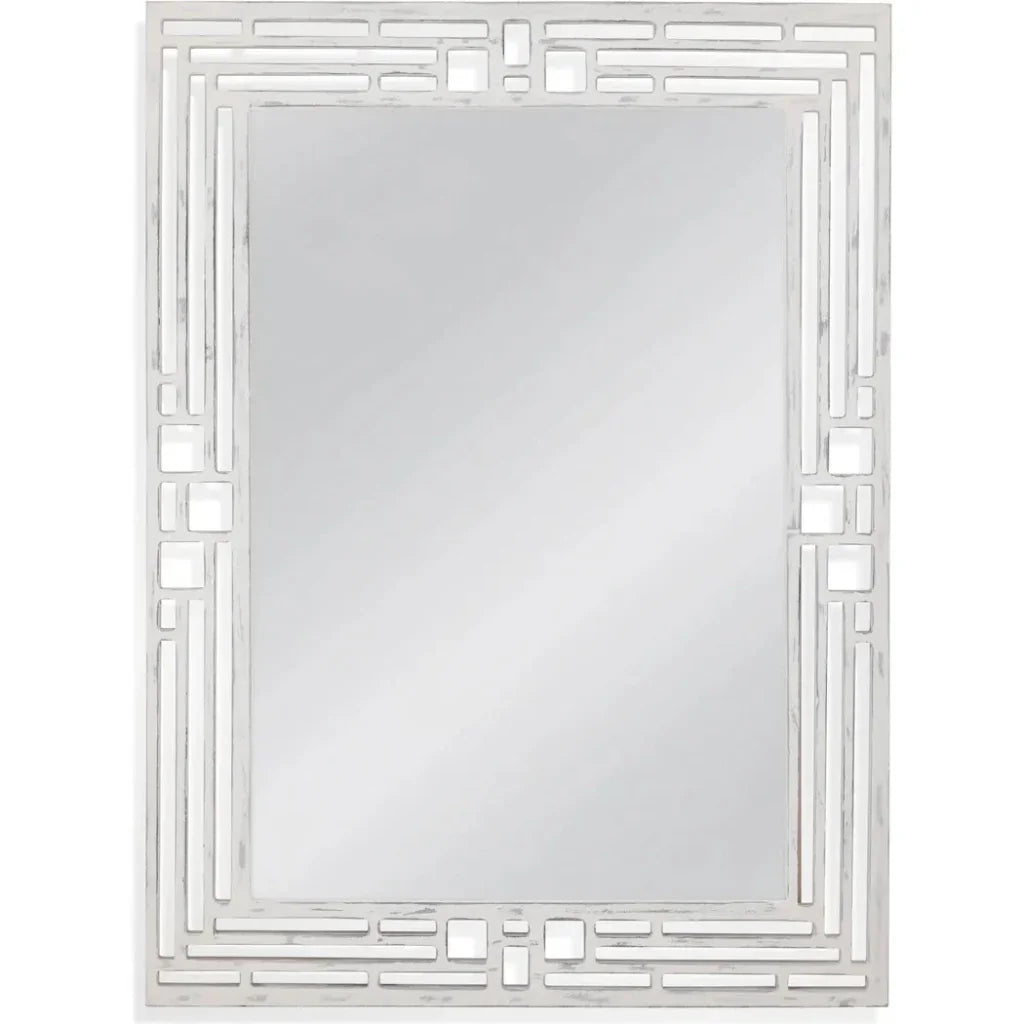 Epsilon MDF White Vertical Wall Mirror - LOOMLAN - Bassett Mirror - Wall Mirrors