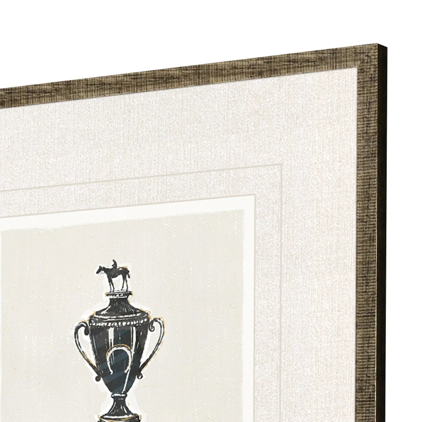 Equestrian Black Canvas Art 4PC