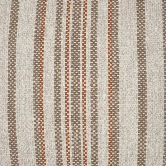 Ernest Rust Stripes Copper Large Throw Pillow Insert - LOOMLAN - D.V. Kap - Throw Pillows