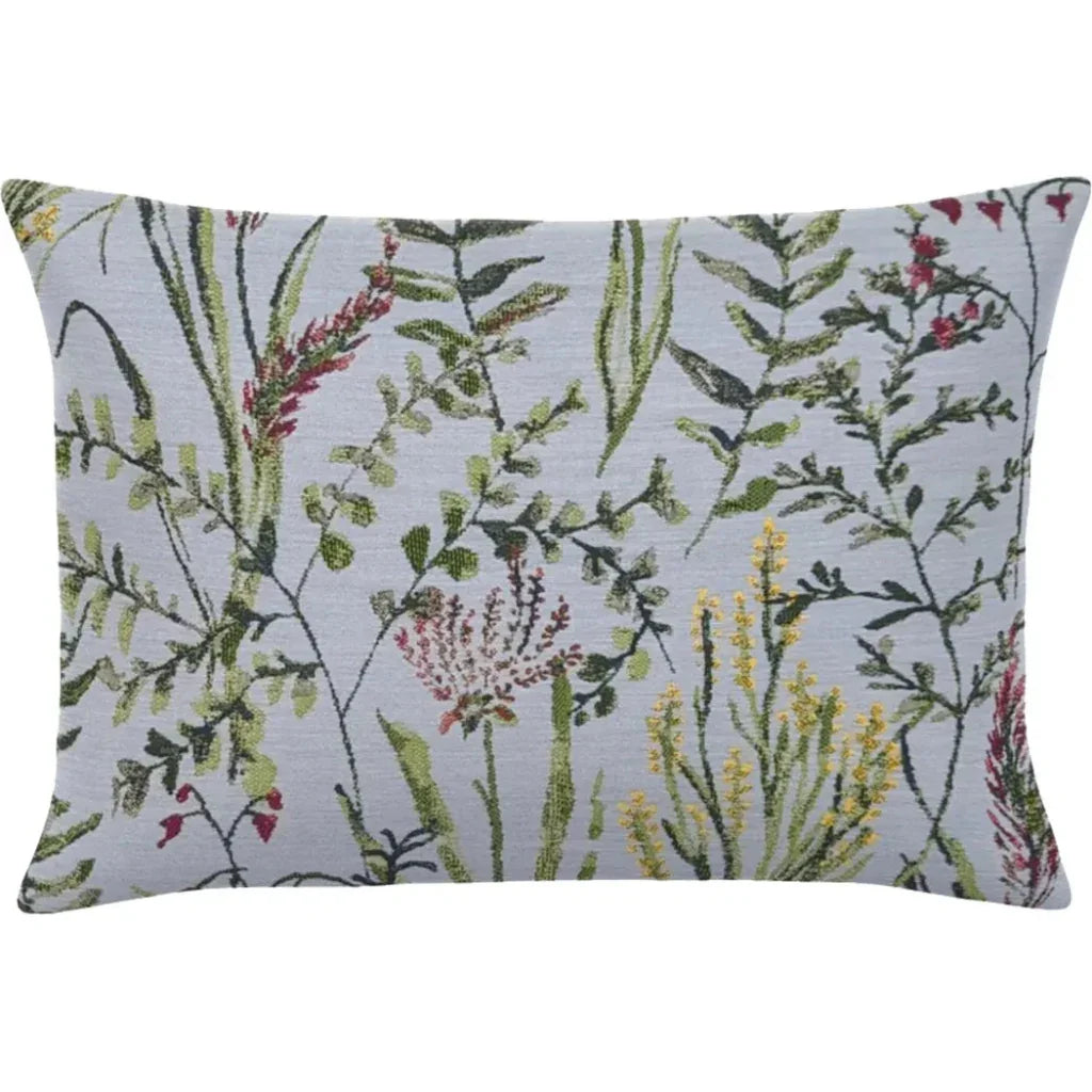 Estelle Mineral Handmade Outdoor Pillow-Outdoor Pillows-Earnest Collection-20"x13" Lumbar-LOOMLAN