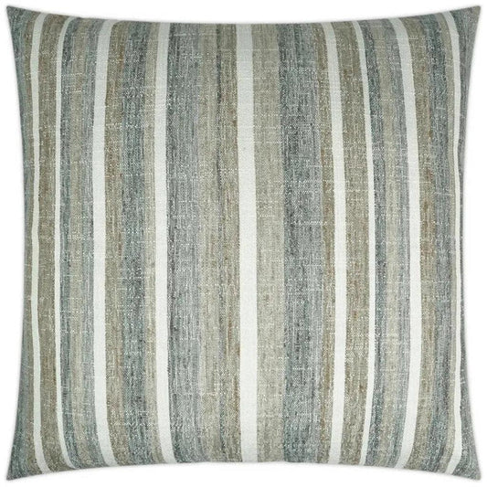 Faded Stripe Brown Throw Pillow With Insert - LOOMLAN - D.V. Kap - Throw Pillows
