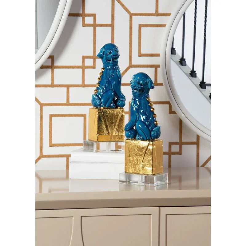 Fe Fe Accent Guardians Sculpture (Set Of 2) - LOOMLAN - Wildwood - Statues & Sculptures