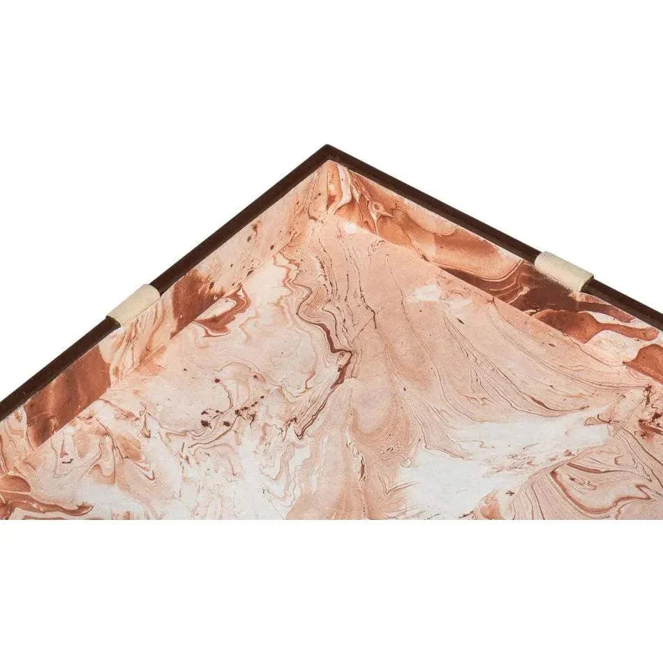 Ferrell Leather Chocolate Brown Holiday Boxes 3PC - LOOMLAN - Sarreid - Boxes & Bowls