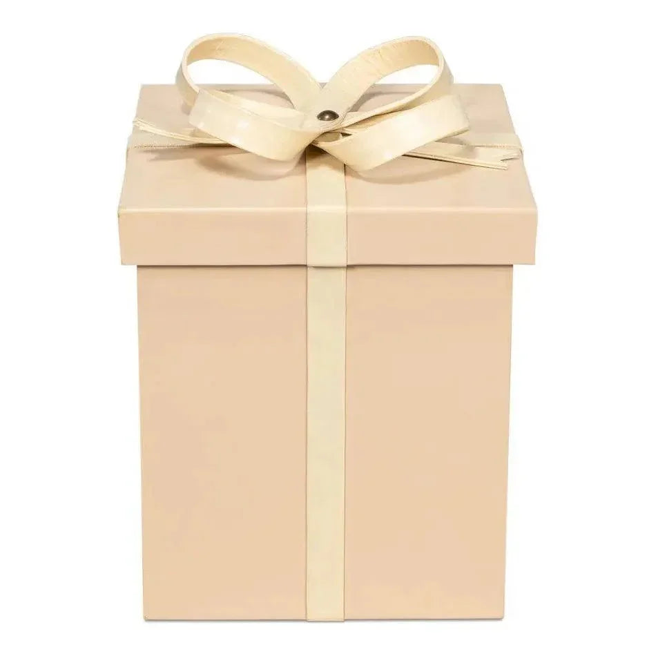 Ferrell Leather & Mdf Taupe Holiday Boxes Set of 3 - LOOMLAN - Sarreid - Boxes & Bowls