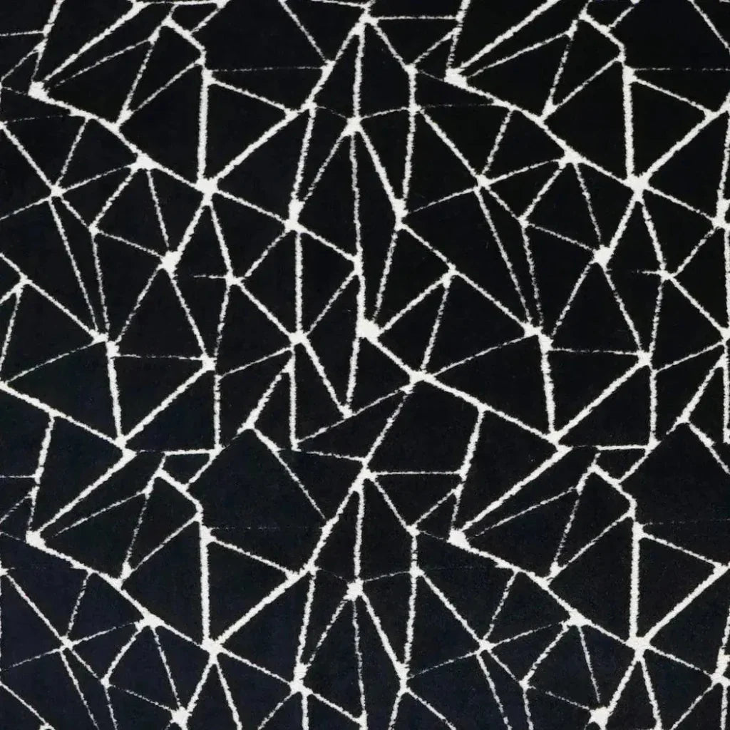 Finale Black Abstract Black Large Throw Pillow Insert - LOOMLAN - D.V. Kap - Throw Pillows