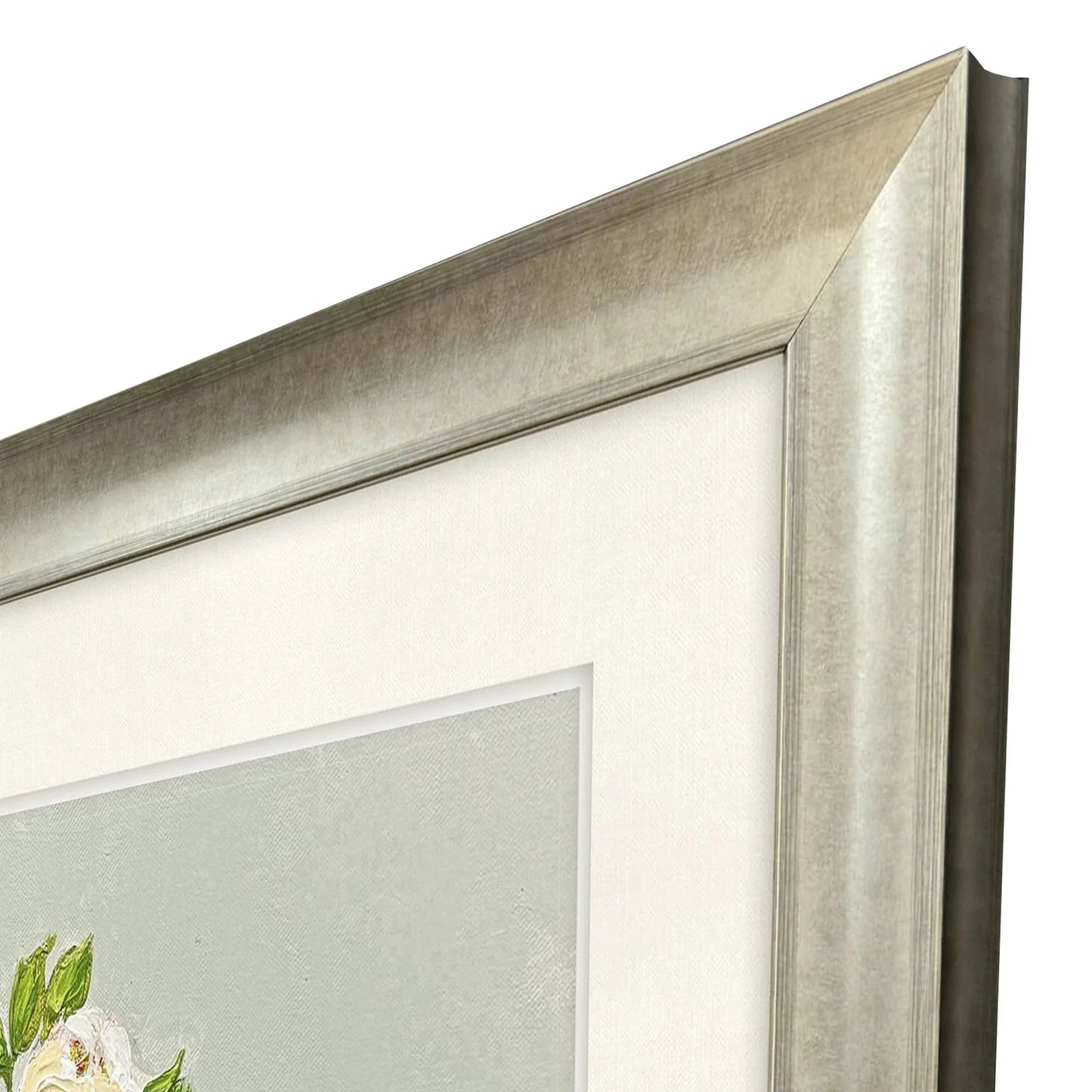 Floral Balance Blue Canvas Art