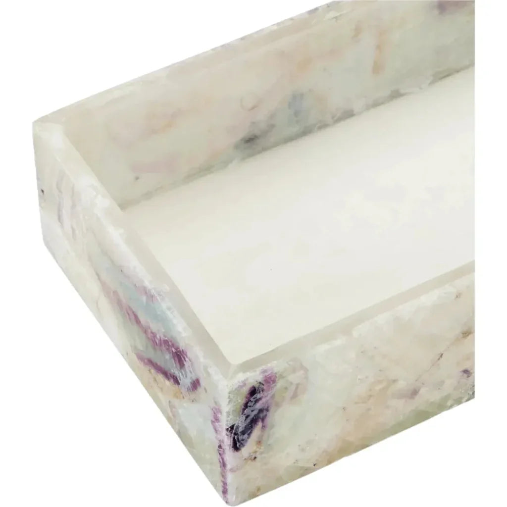 Fluorite Stone Box - LOOMLAN - Currey & Co - Boxes & Bowls