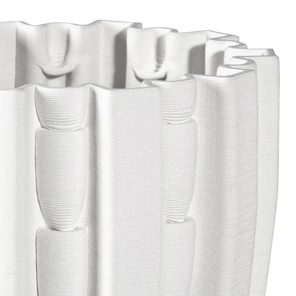 Fluted Small Vase - LOOMLAN - Currey & Co - Vases & Jars