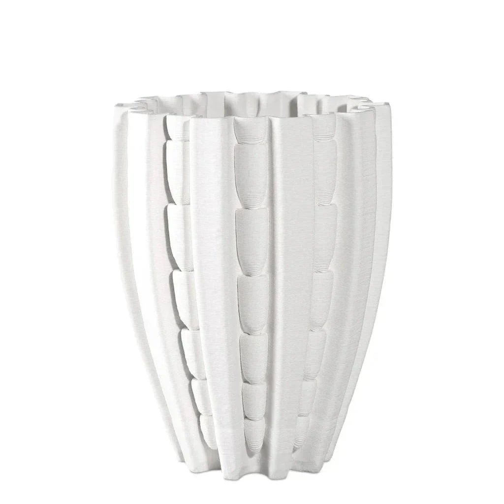 Fluted Small Vase - LOOMLAN - Currey & Co - Vases & Jars