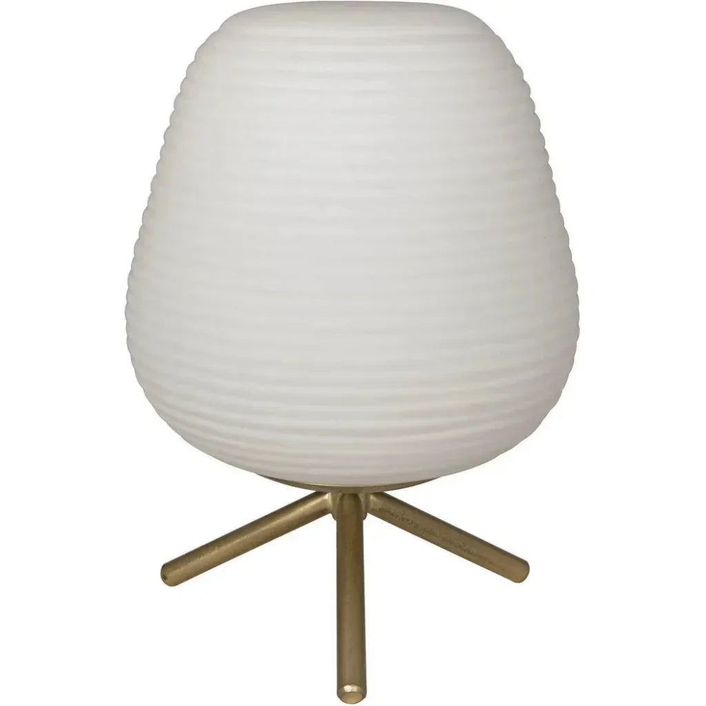 Foka Table Lamp, Metal with Brass Finish - LOOMLAN - Noir - Table Lamps