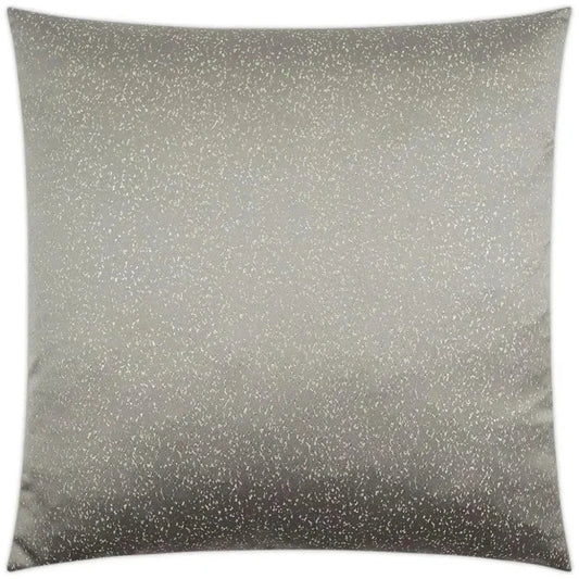 Folly Platinum Glam Solid Grey Large Throw Pillow - LOOMLAN - D.V. Kap - Throw Pillows