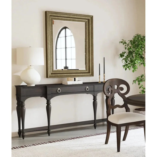 Fontana Polyurethane Brown Vertical Wall Mirror -- view 2