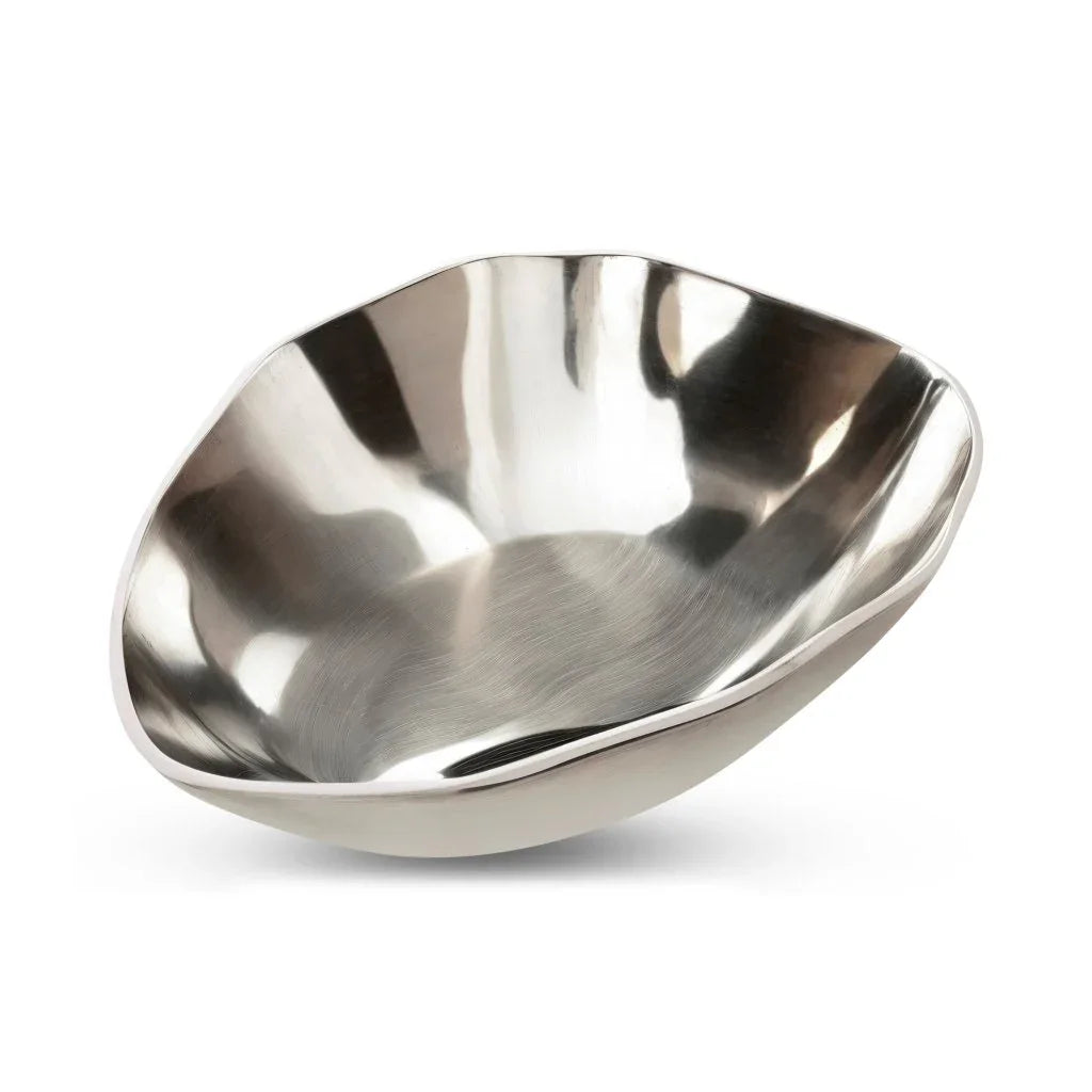Forde Silver Sleek Design Decorative Bowl - LOOMLAN - Moe's Home - Boxes & Bowls