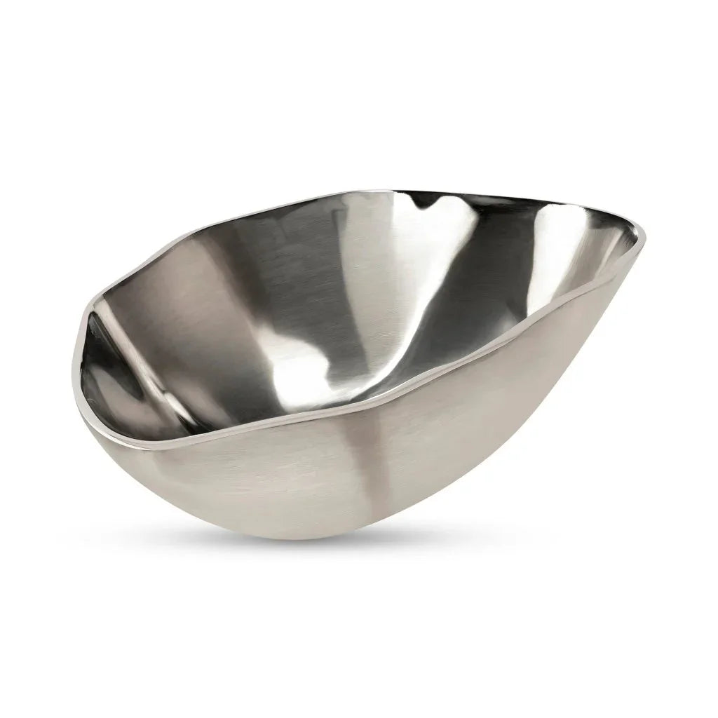 Forde Silver Sleek Design Decorative Bowl - LOOMLAN - Moe's Home - Boxes & Bowls