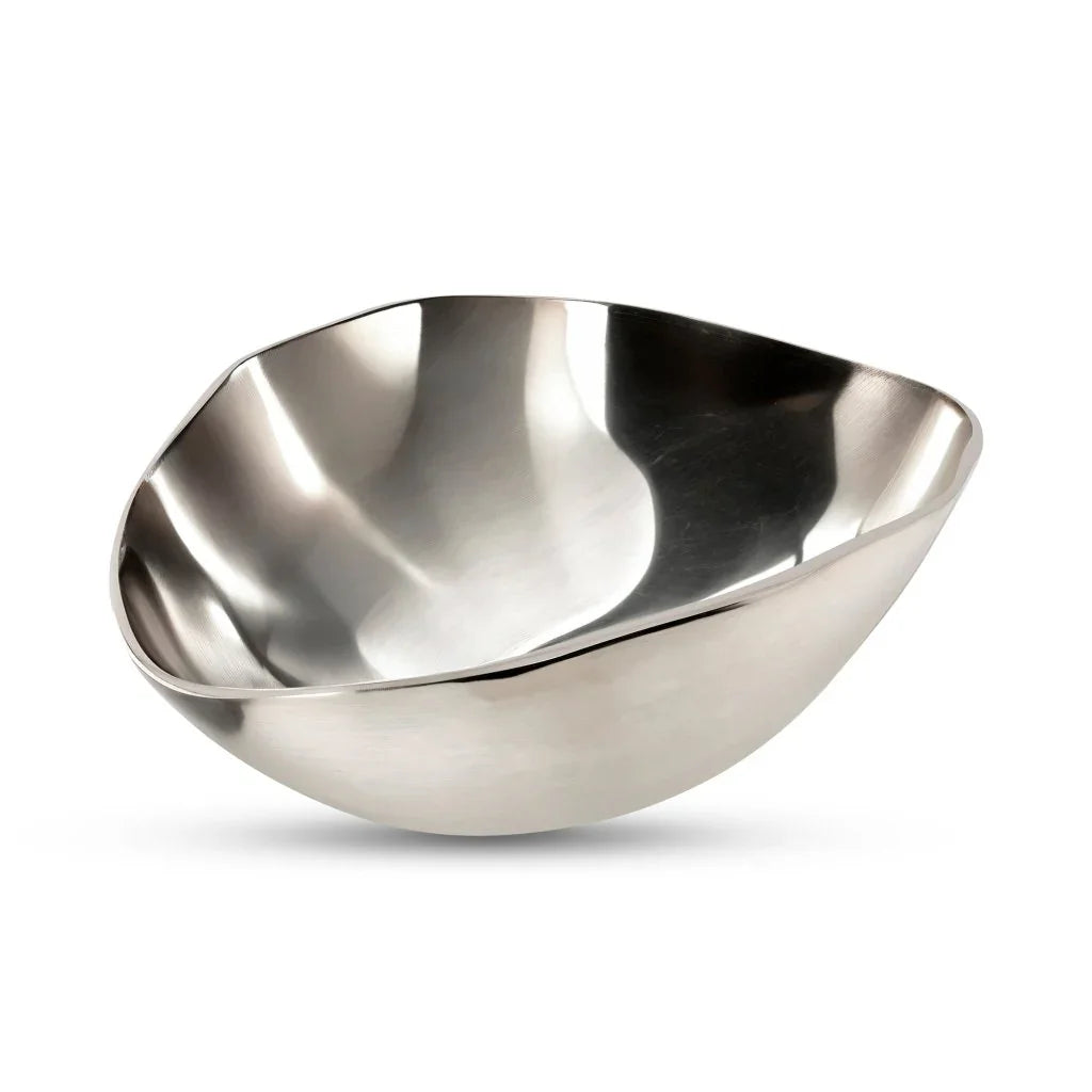 Forde Silver Sleek Design Decorative Bowl - LOOMLAN - Moe's Home - Boxes & Bowls