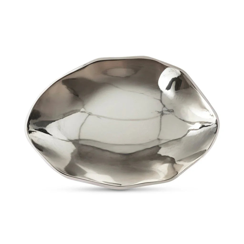 Forde Silver Sleek Design Decorative Bowl - LOOMLAN - Moe's Home - Boxes & Bowls