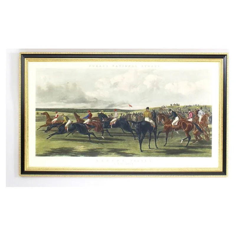 Fores Racing-F/Start Gold Framed Artwork-Framed Wall Art-Chelsea House-LOOMLAN