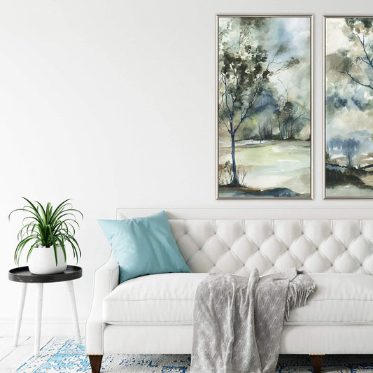 Paragon Forest Grove Grey Canvas Art