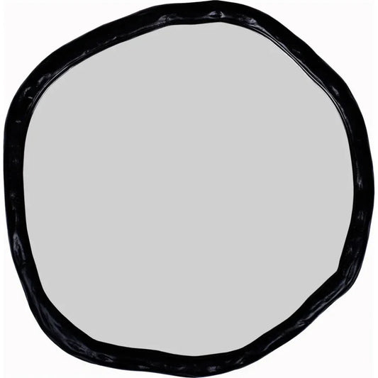 Foundry Aluminum and Mdf Black Wall Mirror - LOOMLAN - Moe's Home - Wall Mirrors