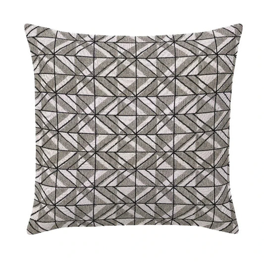 Galit Slate Handmade Outdoor Pillow-Outdoor Pillows-Earnest Collection-20" Square-LOOMLAN