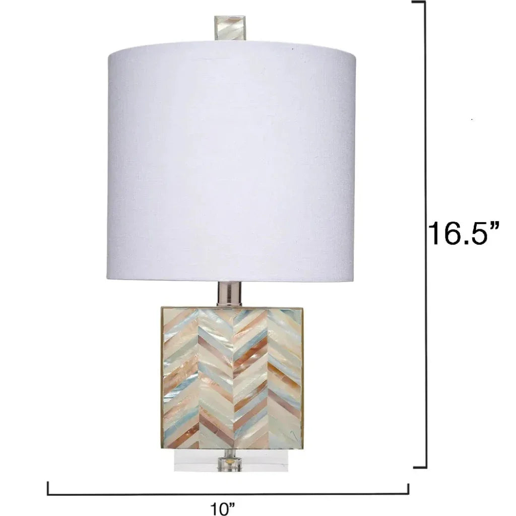 Jamie Young Garbo Mother of Pearl Table Lamp
