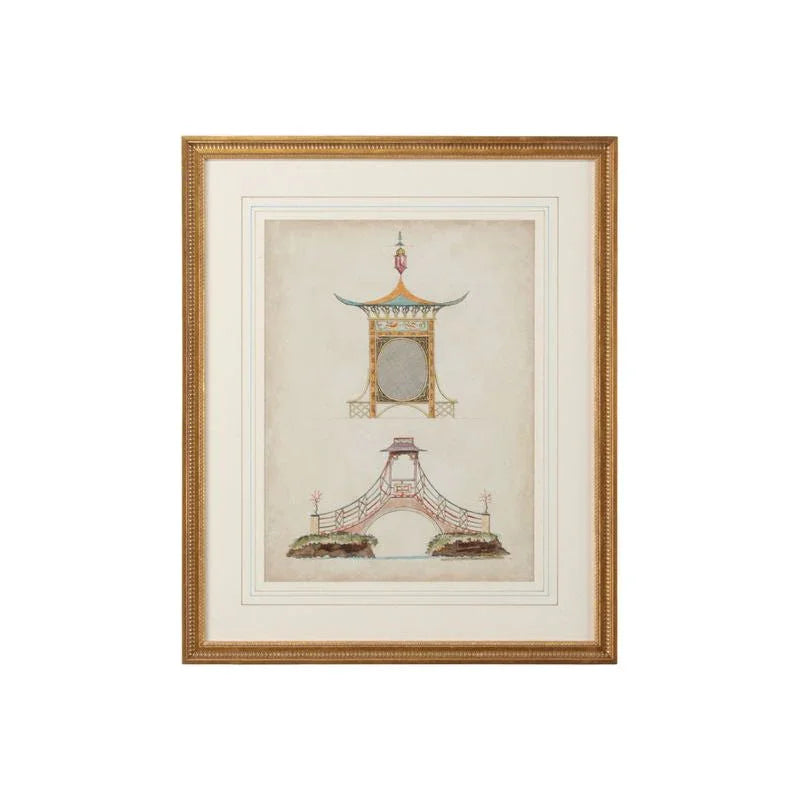 Garden Follies Giclee Printed Artwork-Framed Wall Art-Chelsea House-LOOMLAN