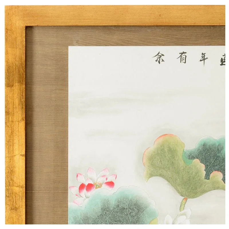 Garden Pond Wood Framed Artwork-Framed Wall Art-Chelsea House-LOOMLAN