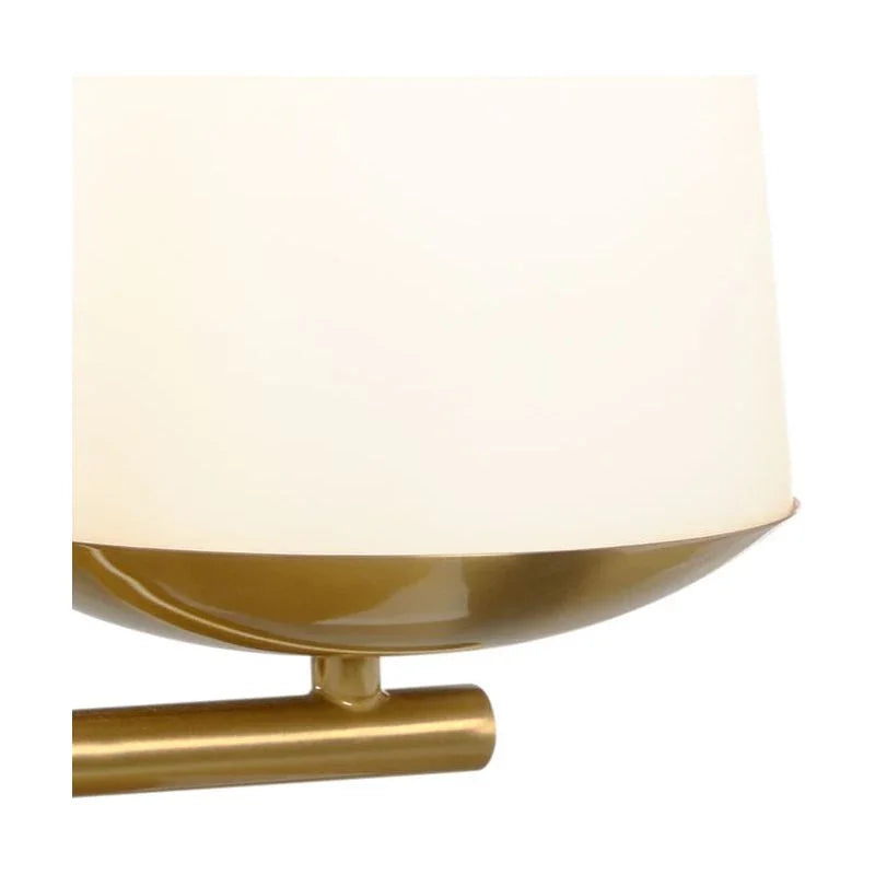 Wildwood Geminate White Frosted Glass Table Lamp