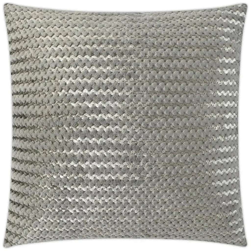 Gene Fur Grey Grey Throw Pillow With Insert - LOOMLAN - D.V. Kap - Throw Pillows