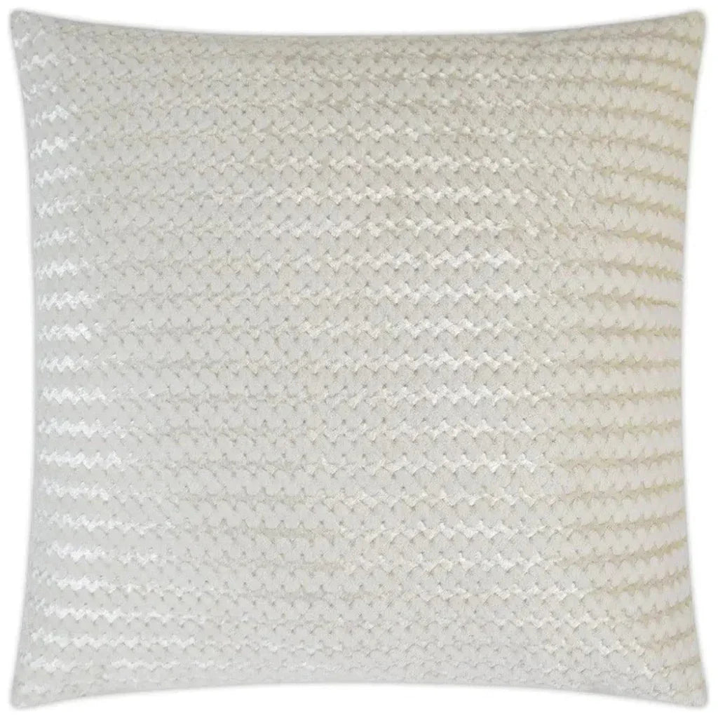 Gene Fur Ivory Throw Pillow With Insert - LOOMLAN - D.V. Kap - Throw Pillows