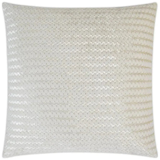 Gene Fur Ivory Throw Pillow With Insert - LOOMLAN - D.V. Kap - Throw Pillows
