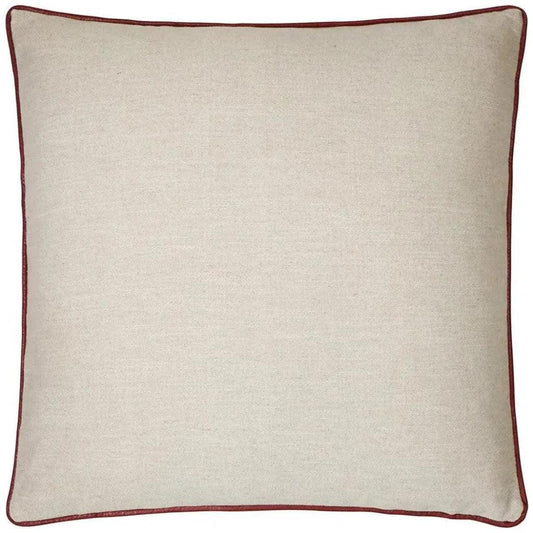 Ghent Red Solid Tan Taupe Red Large Throw Pillow Insert - LOOMLAN - D.V. Kap - Throw Pillows