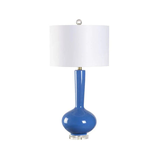 Ginny Vibrant Blue Chic Lighting Piece Table Lamp - LOOMLAN - Wildwood - Table Lamps