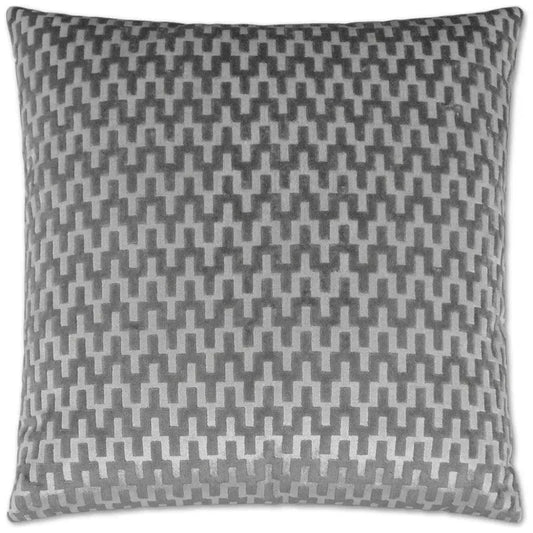 Giza Platinum Grey Throw Pillow With Insert - LOOMLAN - D.V. Kap - Throw Pillows